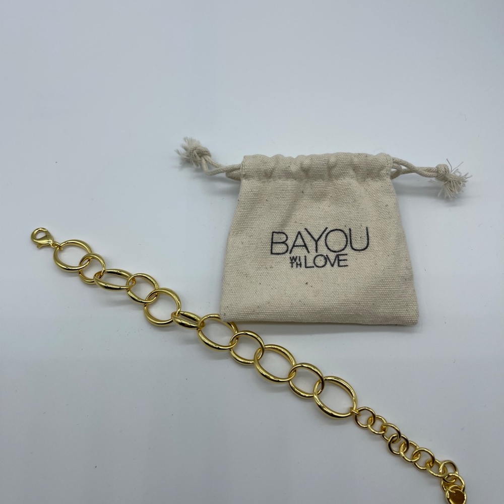Bayou With Love by Nikki Reed Large Oval Chain Bracelet